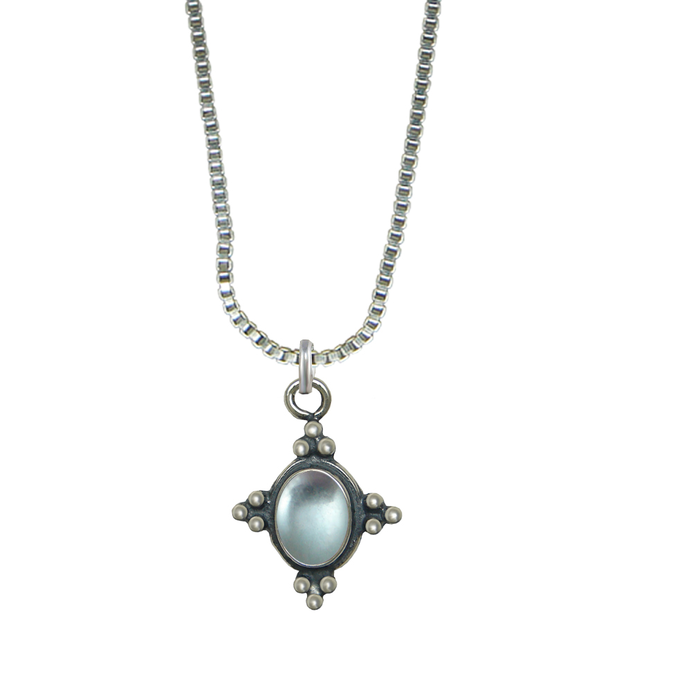 Sterling Silver Little Blue Topaz Pendant Necklace Sterling Silver Little Blue Topaz Pendant Necklace